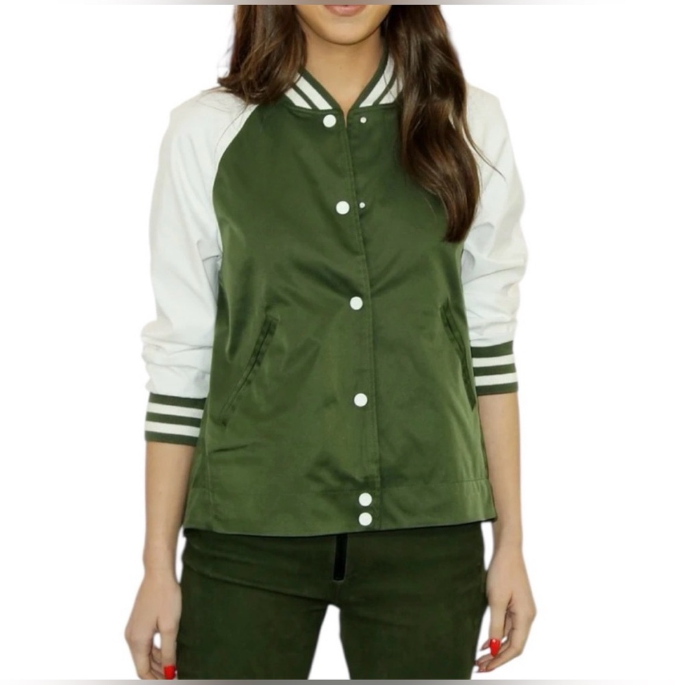 Hunter for Target Varsity Swing Olive Jacket, Size L, EUC